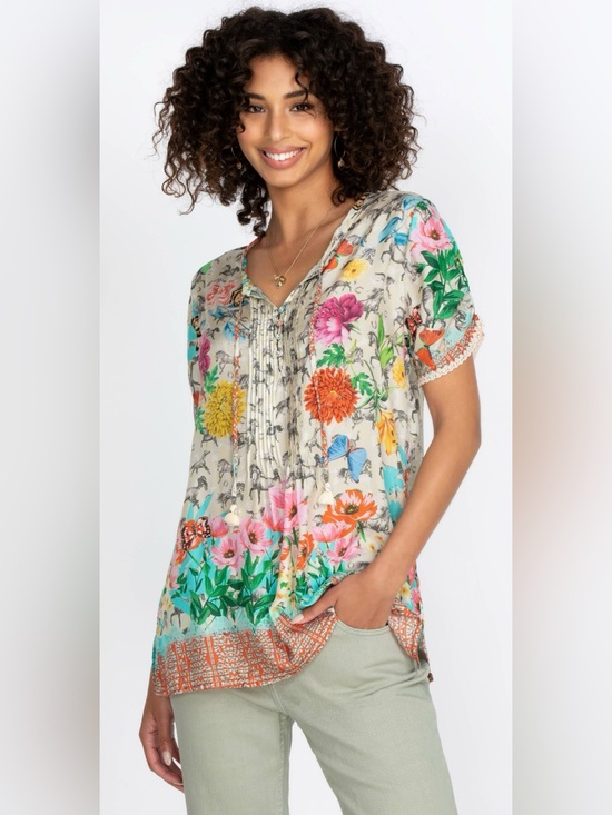 Johnny Was Tops - JOHNNY WAS LACE GARDEN MAI TUNIC